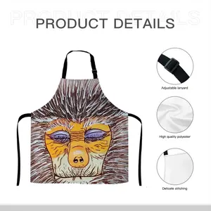 Monkey - Watercolor Animals Wild Interior Decor Gift Ideas Design Asian Apron (No Pocket)