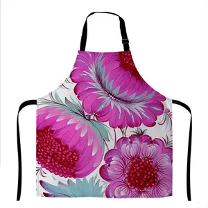 Peony Blossom Apron (No Pocket)