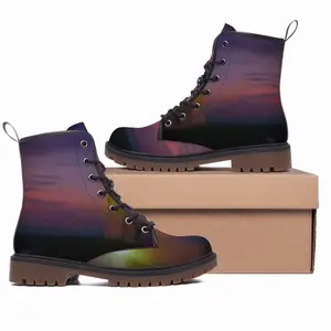 Men Colourful Evening From Duncansby Lighthouse Leather Work Boots