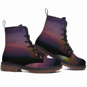 Men Colourful Evening From Duncansby Lighthouse Leather Work Boots