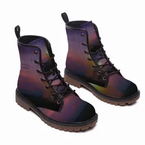 Men Colourful Evening From Duncansby Lighthouse Leather Work Boots