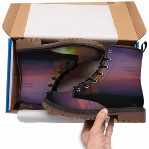 Men Colourful Evening From Duncansby Lighthouse Leather Work Boots