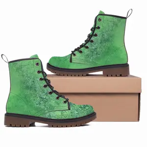 Men Lime Delight Leather Work Boots