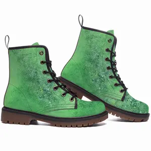 Men Lime Delight Leather Work Boots