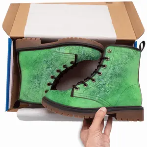 Men Lime Delight Leather Work Boots