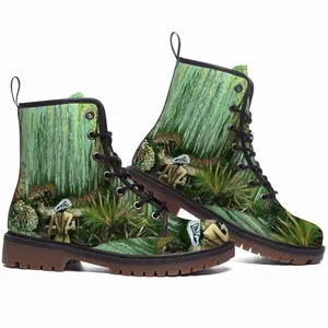 Men Adam Is Waiting For His Eva 2Prints Gift Nude Fast Food Interior Decor Design Nature Paradises Leather Work Boots