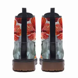 Men Sweet Bouquet Leather Work Boots