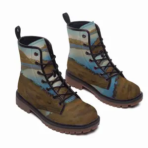 Men Mirror Of The Lakes Of Khakassia Leather Work Boots