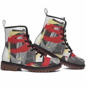 Men Jurassic Park Leather Work Boots