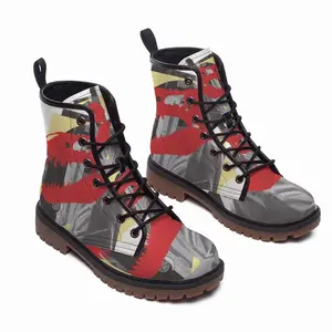 Men Jurassic Park Leather Work Boots