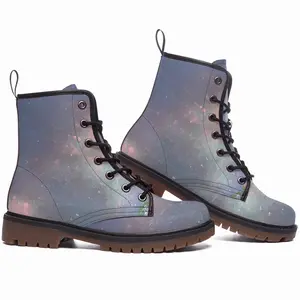 Men Space River Leather Work Boots