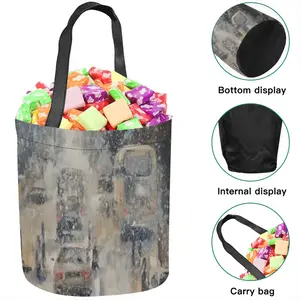 Snowy Day Halloween Candy Bag