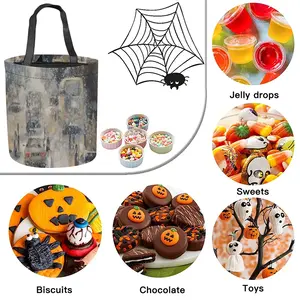 Snowy Day Halloween Candy Bag