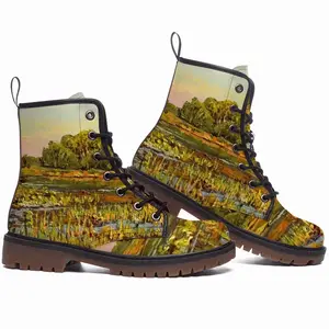 Men Overgrown Pond Leather Work Boots