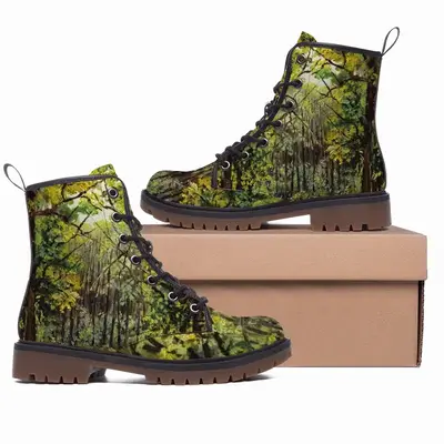 Men Botanical Garden In Moscow Leather Work Boots