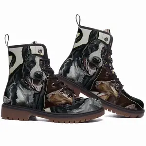 Men Barking Leather Work Boots