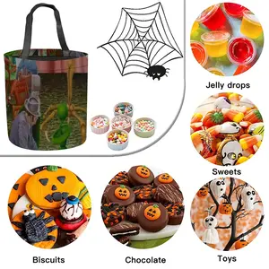 Along The Border Of Dream Halloween Candy Bag