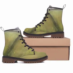 Men Green Landscape No6 Leather Work Boots