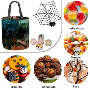 Colored Abstract Halloween Candy Bag