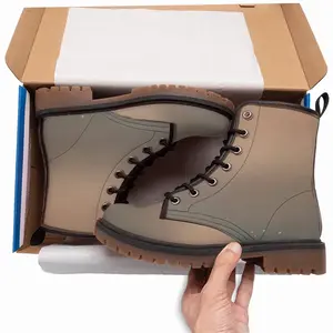 Men The Waves Leather Work Boots