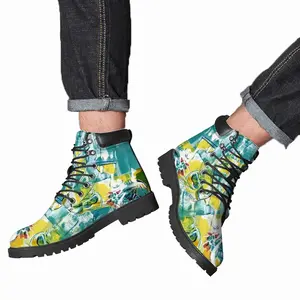 Men Green Point Mid Top Boots