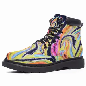 Men Snake Mid Top Boots