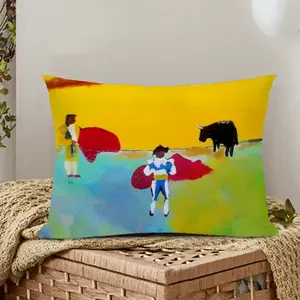 The Bullfighters Polyester Pillow (Rectangle, Multi-Size)