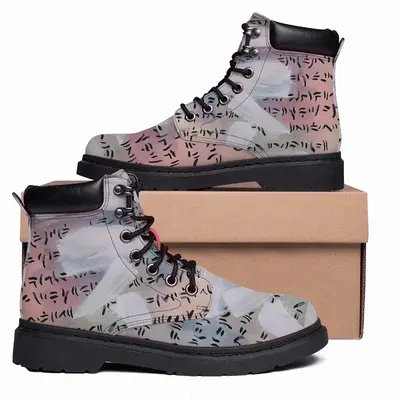 Men Watercolor B Mid Top Boots