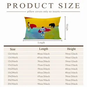 The Bullfighters Polyester Pillow (Rectangle, Multi-Size)