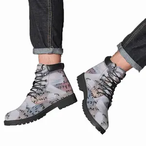 Men Watercolor B Mid Top Boots