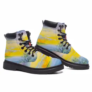 Men Earth Sea Sky And Stars Mid Top Boots