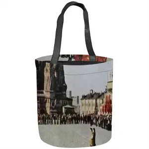 Lady In Red Square Halloween Candy Bag