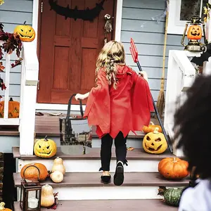 Lady In Red Square Halloween Candy Bag