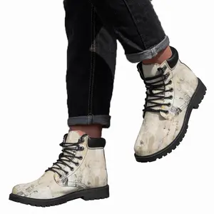 Men White Marrakech Mid Top Boots