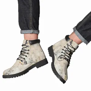 Men White Marrakech Mid Top Boots