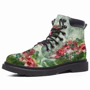 Men Paradise Flowers Mid Top Boots