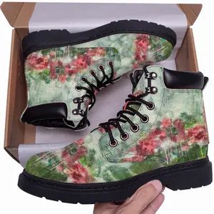 Men Paradise Flowers Mid Top Boots