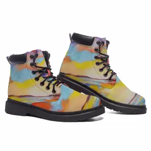 Men Sunset Boat Mid Top Boots