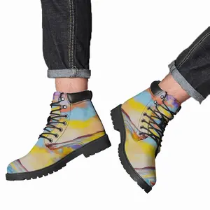 Men Sunset Boat Mid Top Boots