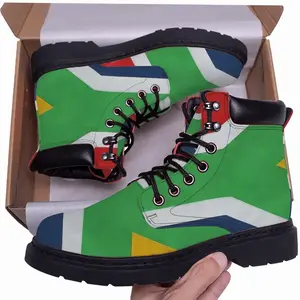 Men Pubic Flag South Africa Mid Top Boots