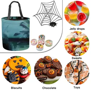 Beach Landscape Inside A Womans Nude Halloween Candy Bag