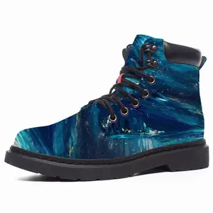 Men Scottish Starry Night Mid Top Boots