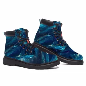 Men Scottish Starry Night Mid Top Boots