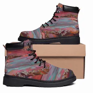 Men Red Skies Mid Top Boots