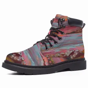 Men Red Skies Mid Top Boots