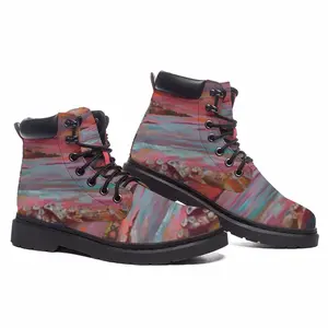 Men Red Skies Mid Top Boots