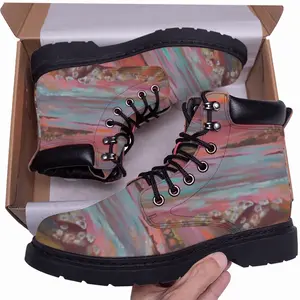 Men Red Skies Mid Top Boots