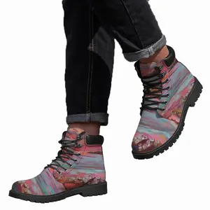 Men Red Skies Mid Top Boots