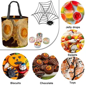 Fried Eggs Modern Halloween Candy Bag