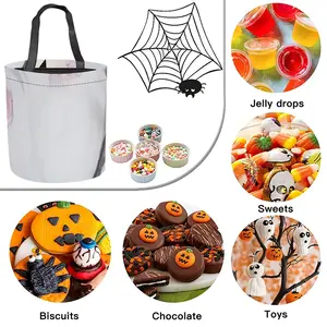 White Doberman Halloween Candy Bag